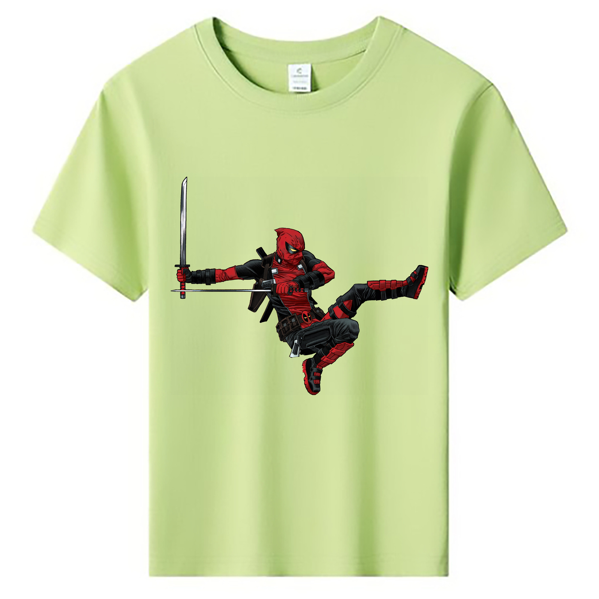 （画像用） Deadpool デッドプール 綿100％キッズTシャツ（フロントプリント）